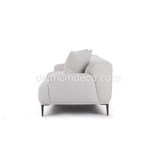 Modernes Abisko Mist Grey Fabric Sofa